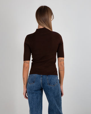 Maglia Lupetto MM Sfiancata Brown