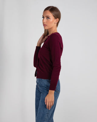 Giacchina Basic Merinos Burgundy