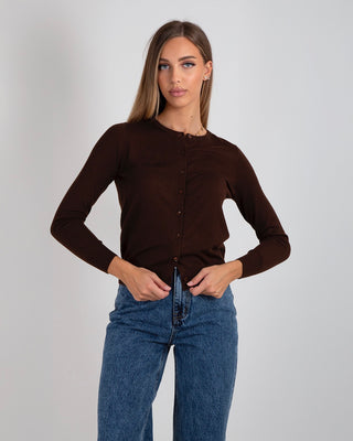 Giacchina Basic Merinos Brown