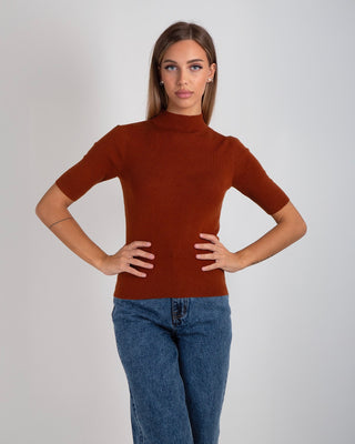 Maglia Lupetto MM Sfiancata Brick