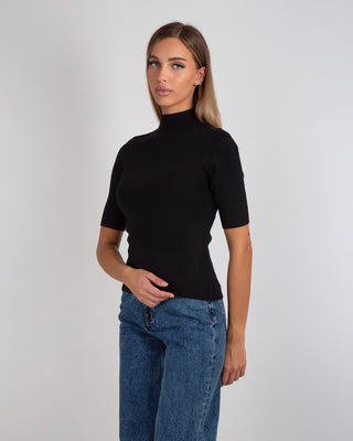 Maglia Lupetto MM Sfiancata Black