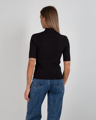 Maglia Lupetto MM Sfiancata Black