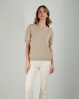 Maglia M/M 100% Cotone Sand