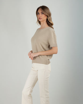 Maglia M/M 100% Cotone Sand