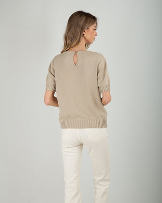 Maglia M/M 100% Cotone Sand
