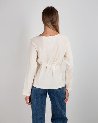 Giacchina Laccio Merinos Cream
