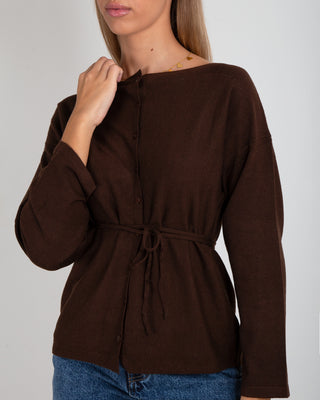 Giacchina Laccio Merinos Brown