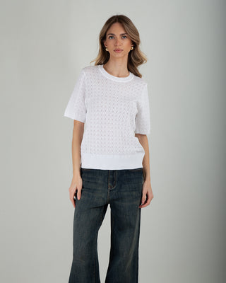 Maglia Traforata Davanti White