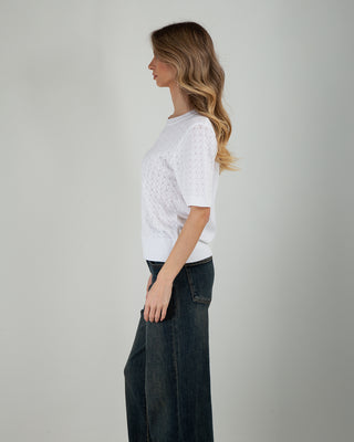 Maglia Traforata Davanti White