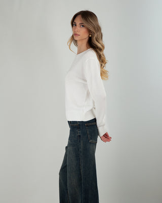 Maglia M/L 100% Cotone White