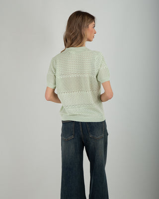 Polo Traforata Canary Green