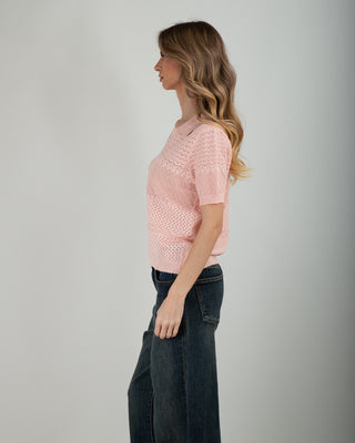 Polo Traforata Canary Pink