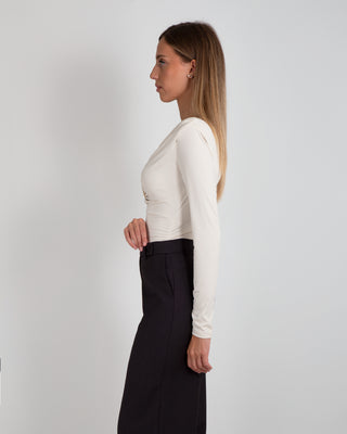 Top ML Arricciato Beige