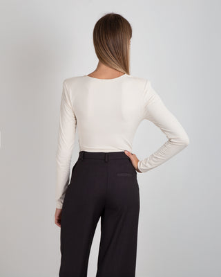 Top ML Arricciato Beige