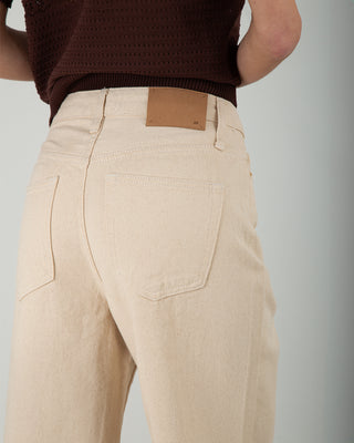 Jeans Straight Lurex Beige