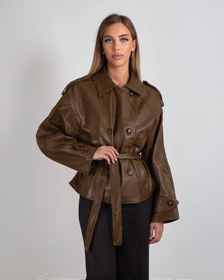 Chiodo Over Ecopelle Camel