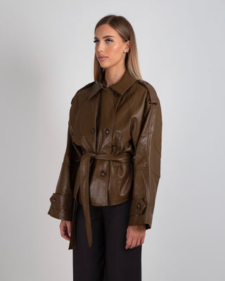 Chiodo Over Ecopelle Camel