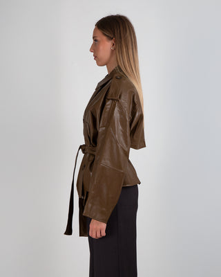 Chiodo Over Ecopelle Camel