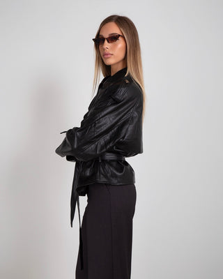 Chiodo Over Ecopelle Black