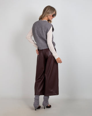 Pantalone Gaugho Ecopelle Burgundy