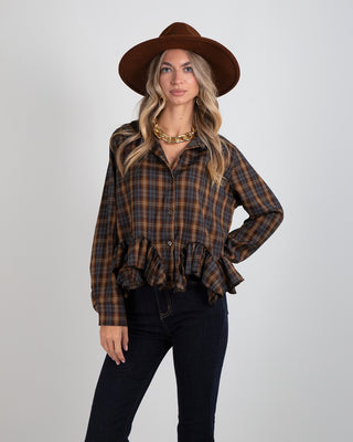 Camicia Balze Quadri Moro Azzurro
