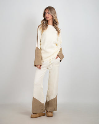 Completo in Maglia Dettagli Lurex White