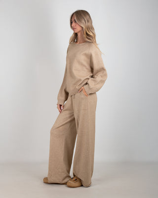 Tuta In Maglia Lurex Khaki