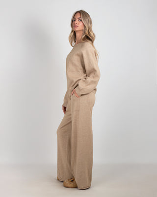 Tuta In Maglia Lurex Khaki