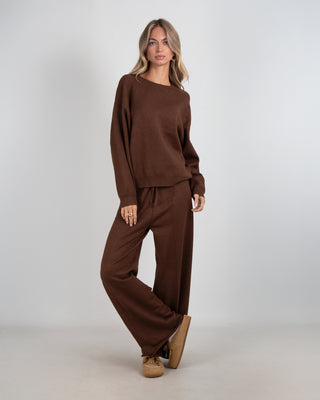 Tuta In Maglia Lurex Brown