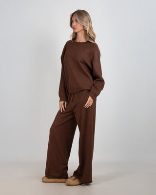 Tuta In Maglia Lurex Brown