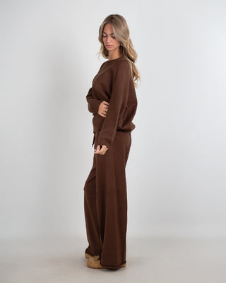 Tuta In Maglia Lurex Brown