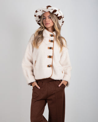 Bomber Pile Teddy White