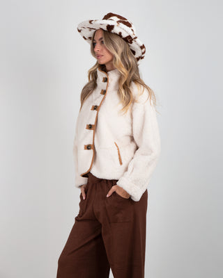 Bomber Pile Teddy White