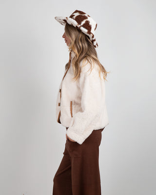 Bomber Pile Teddy White