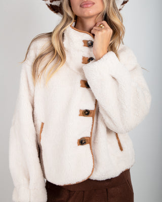 Bomber Pile Teddy White