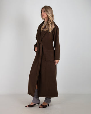 Cappotto Lungo Doppiopetto Moro