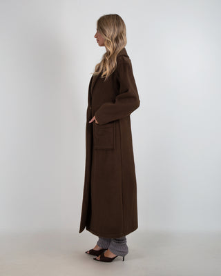 Cappotto Lungo Doppiopetto Moro