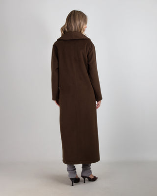 Cappotto Lungo Doppiopetto Moro