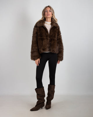 Bomber Ecopelliccia Wolf Brown