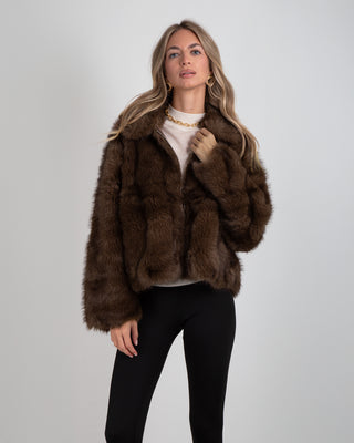 Bomber Ecopelliccia Wolf Brown