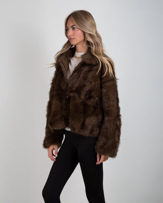Bomber Ecopelliccia Wolf Brown