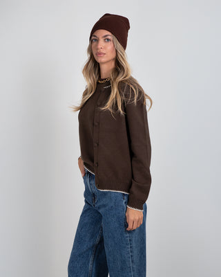 Set Maglia MM + Giacchina Picot Brown