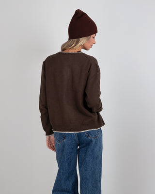 Set Maglia MM + Giacchina Picot Brown