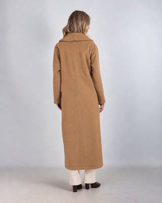 Cappotto Lungo Doppiopetto Camel