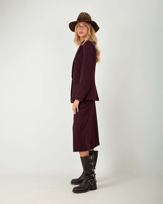 Burgundy Tailleur Suit