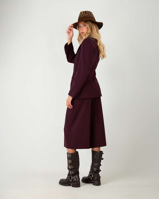 Burgundy Tailleur Suit
