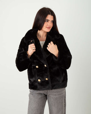 Eco-Pelliccia Doppiopetto Bottoni