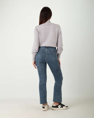 Jeans Trombetta Blu Medio