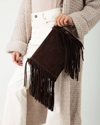 Tracolla Vera Pelle Con Frange