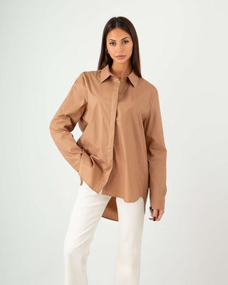 Camicia Basic Camel